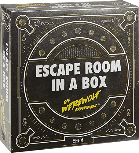 Escape Room in a Box The Werewolf Experiment, Group Game with 19 2D and 3D Puzzles O828073