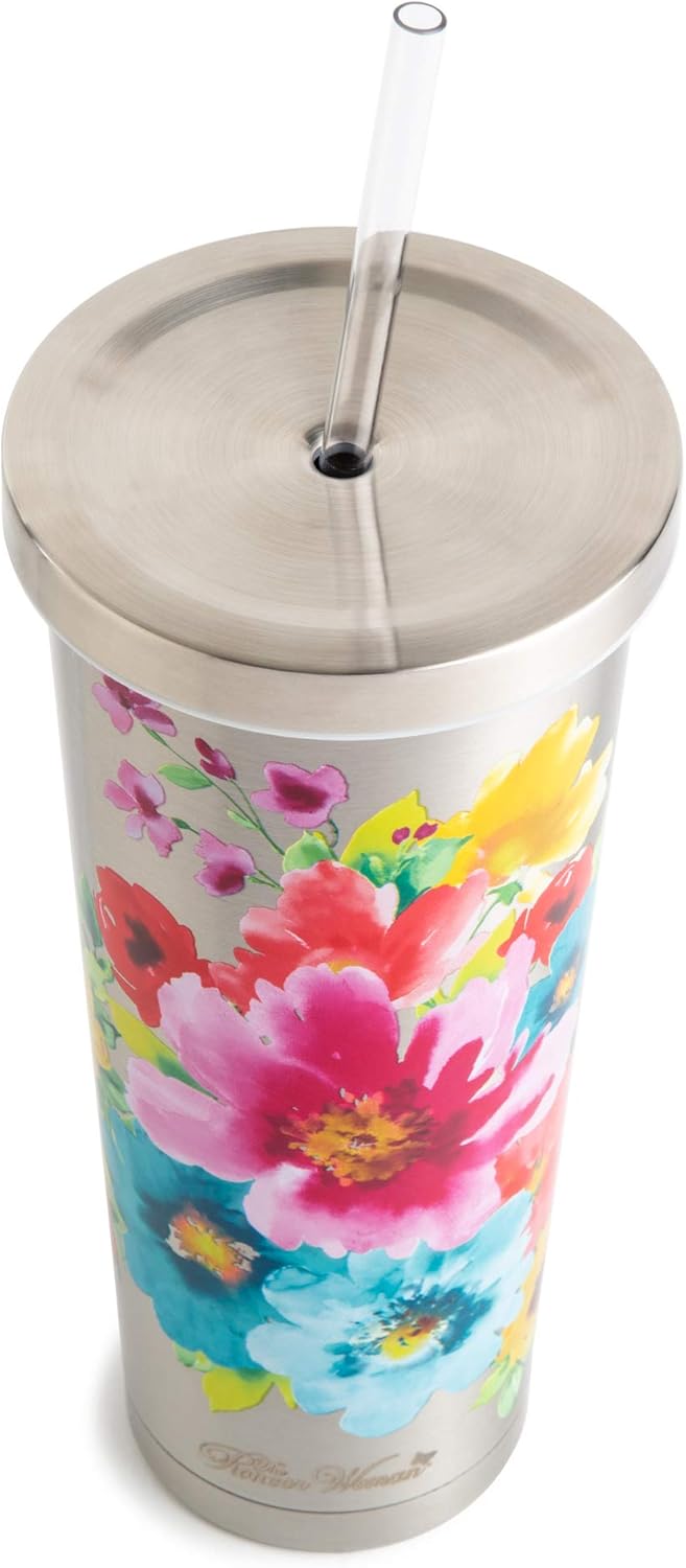 24 Oz Double Wall Vacuum Insulated Stainless Steel Tumbler Set R8926