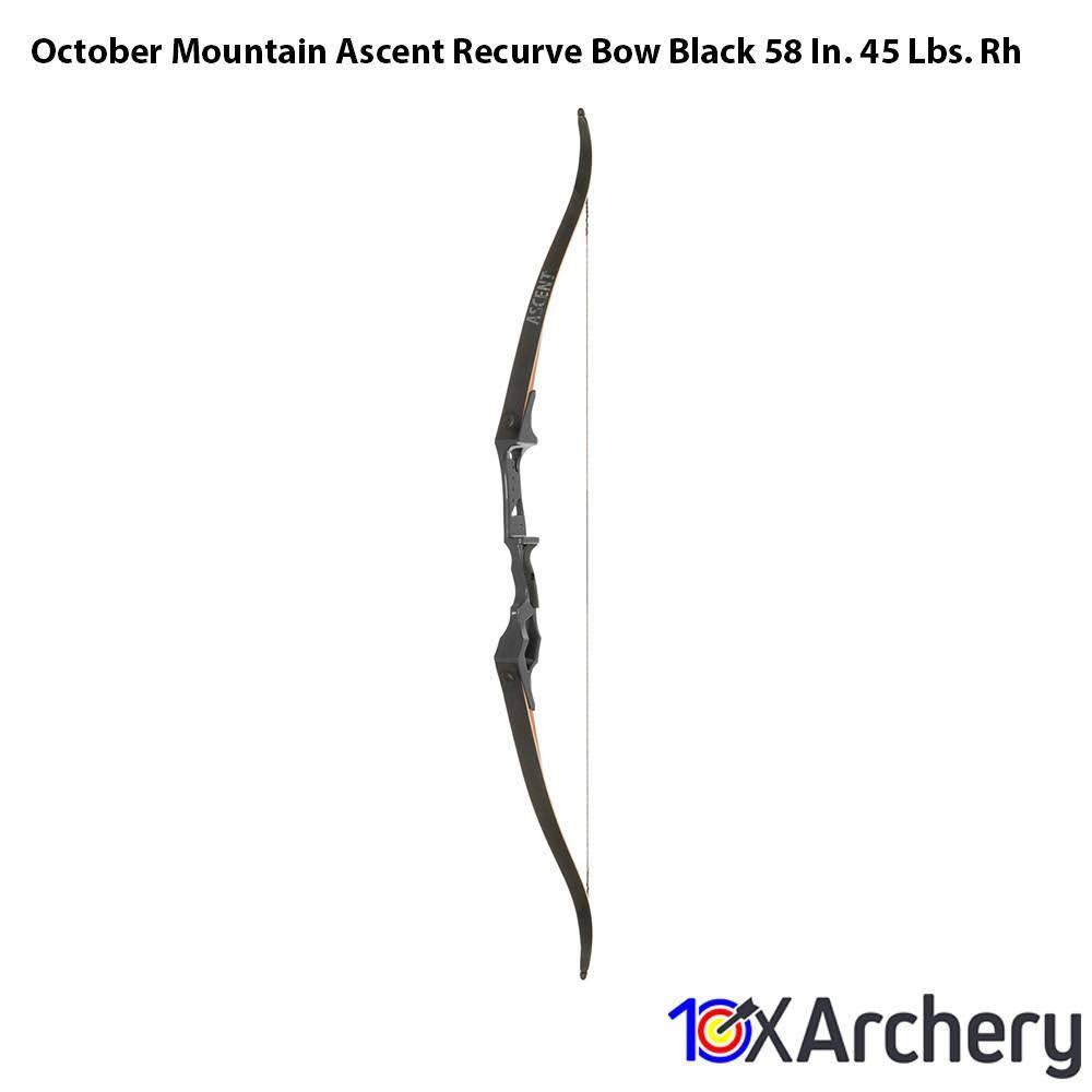 Black 58 in. 45 lbs. RH Recurve Bow Q46251