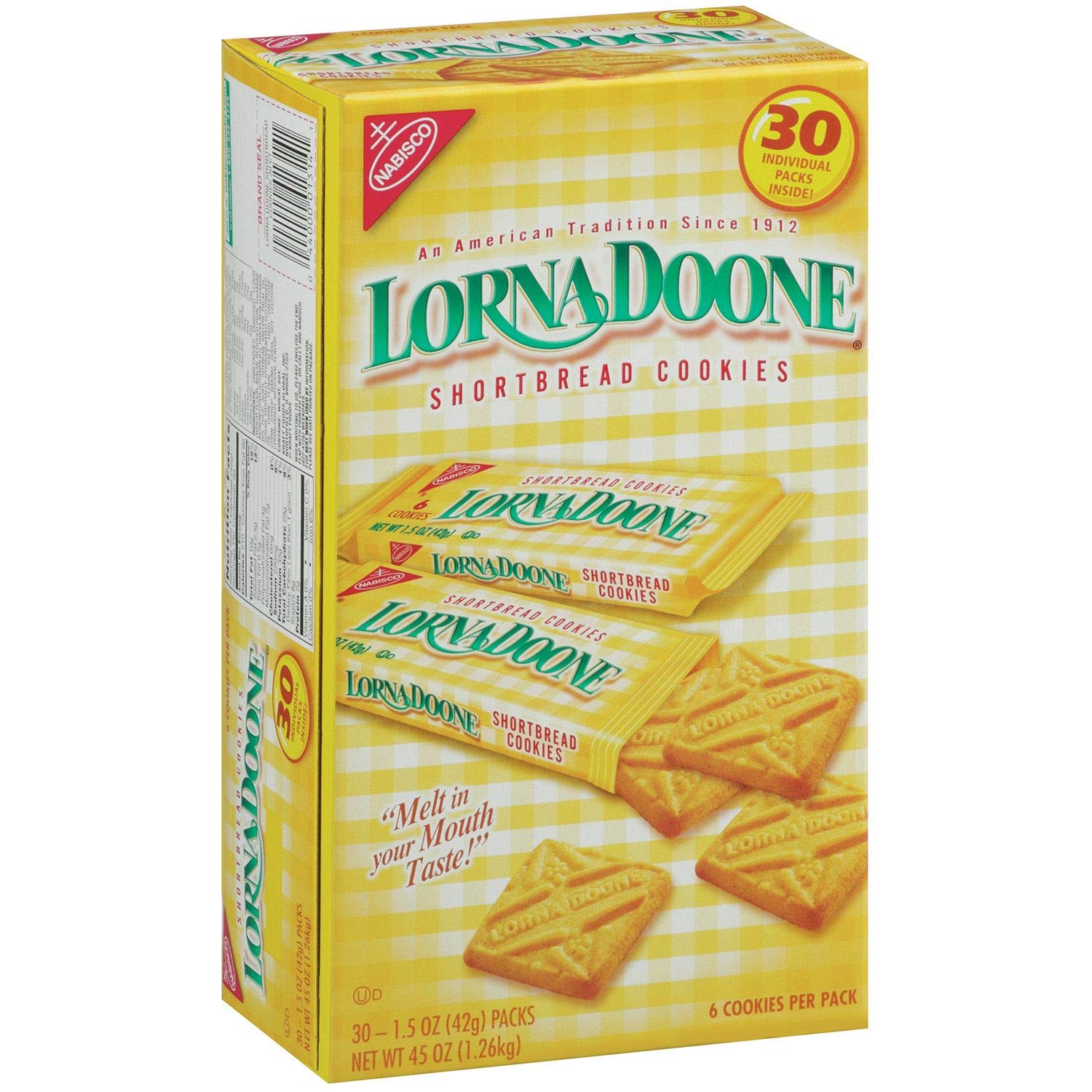 Shortbread Cookies 1.5 oz., 30 ct. V21383