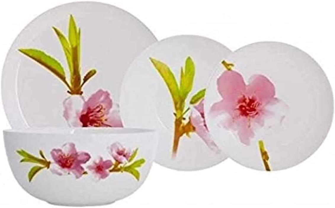 19 Pcs White Dinnerware Set B503258