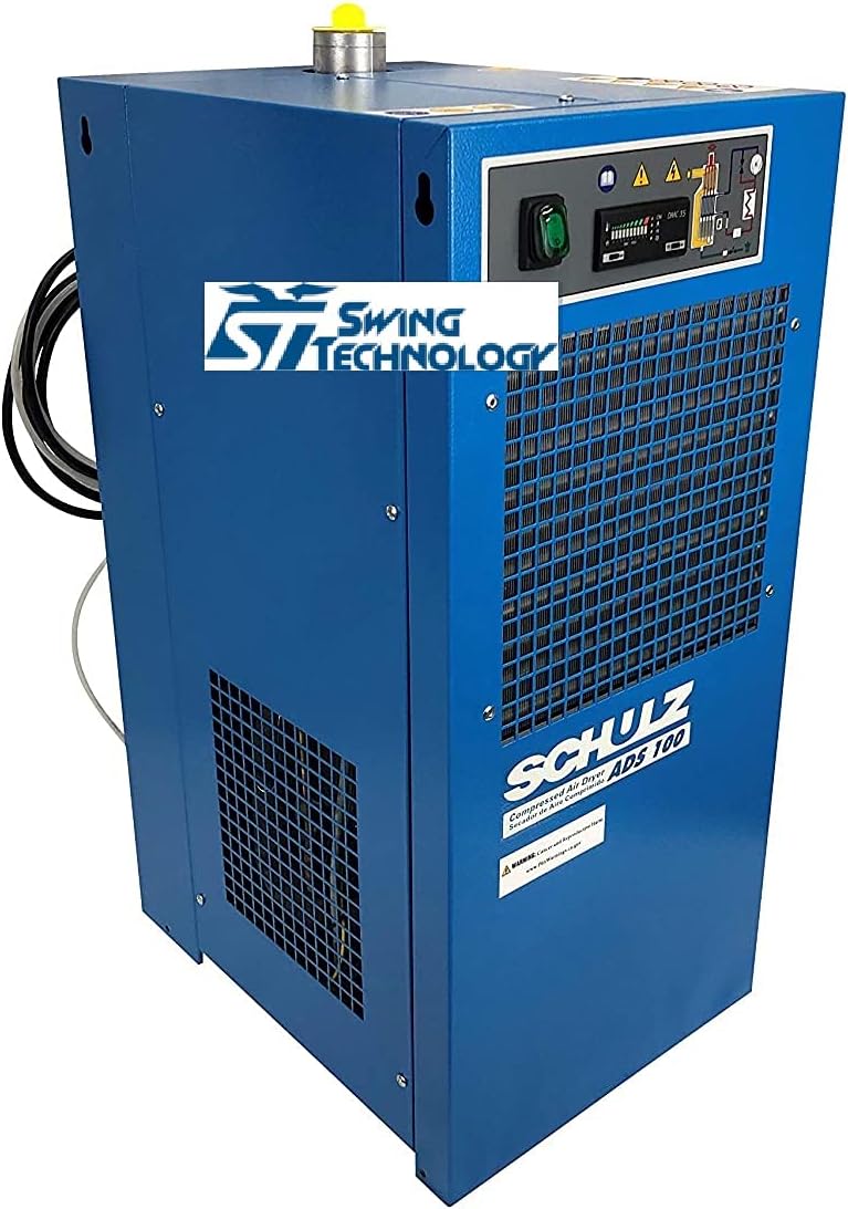 Non-cycling Compressed Air Dryer, Blue; Electronic Controller; 115V; 203 PSI Max Inlet Pressure; Single Phase Circuit; 100 CFM G839