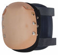 Black/Brown Leather Knee Pads F854