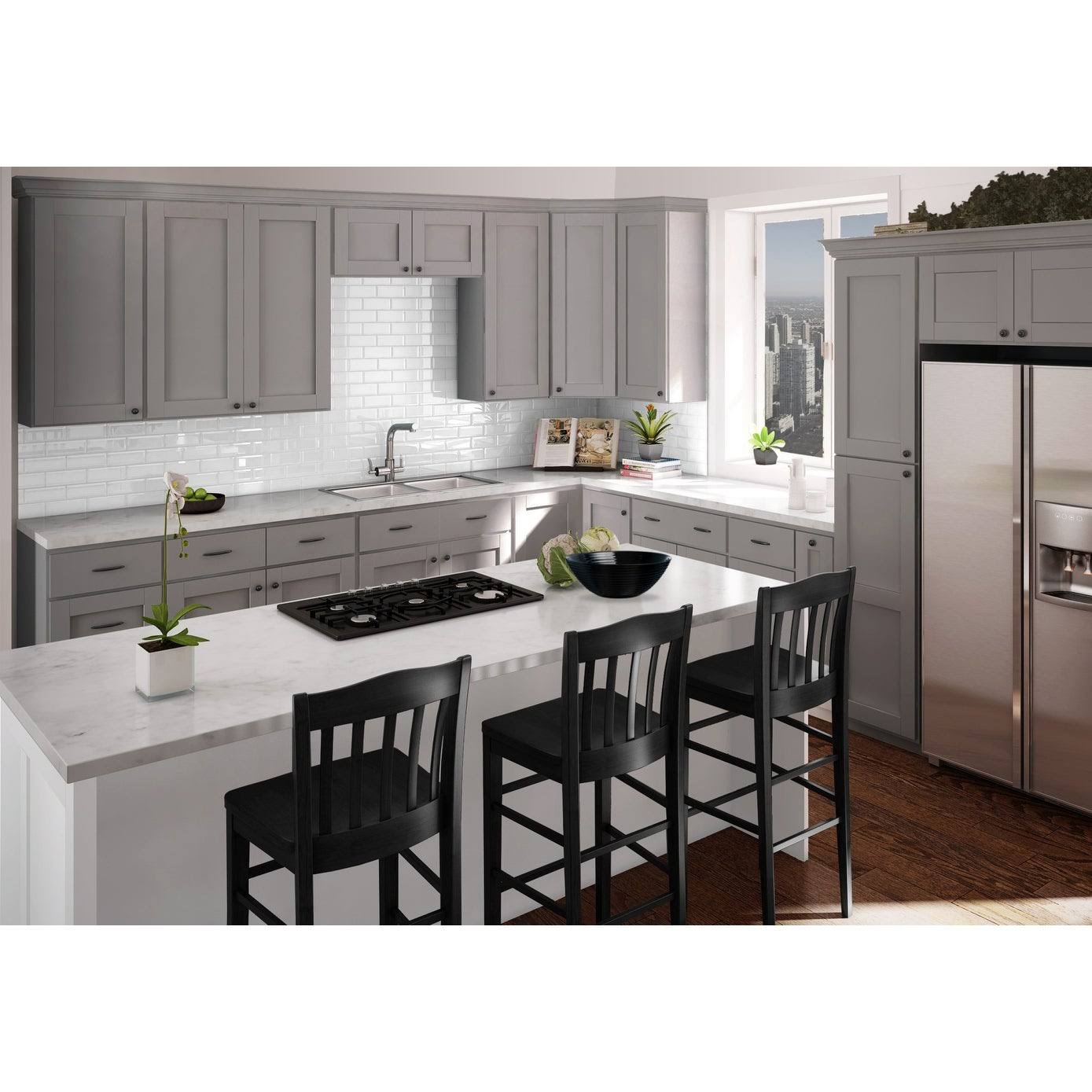 Single Door Wall Cabinet Dove Gray L777073