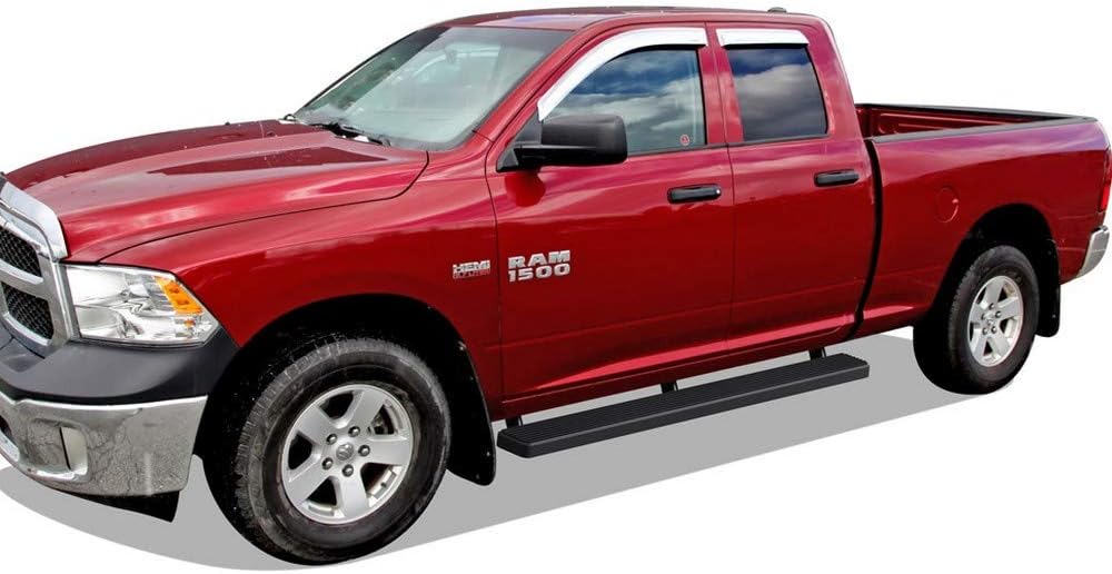 6in Black Running Boards P538