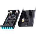 12 Port Wall Mount Fiber Enclosure with Spool OM3 Multimode LC-UPC Kit A32774