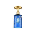 Satin Gold Semi-Flush Mount Light P64976
