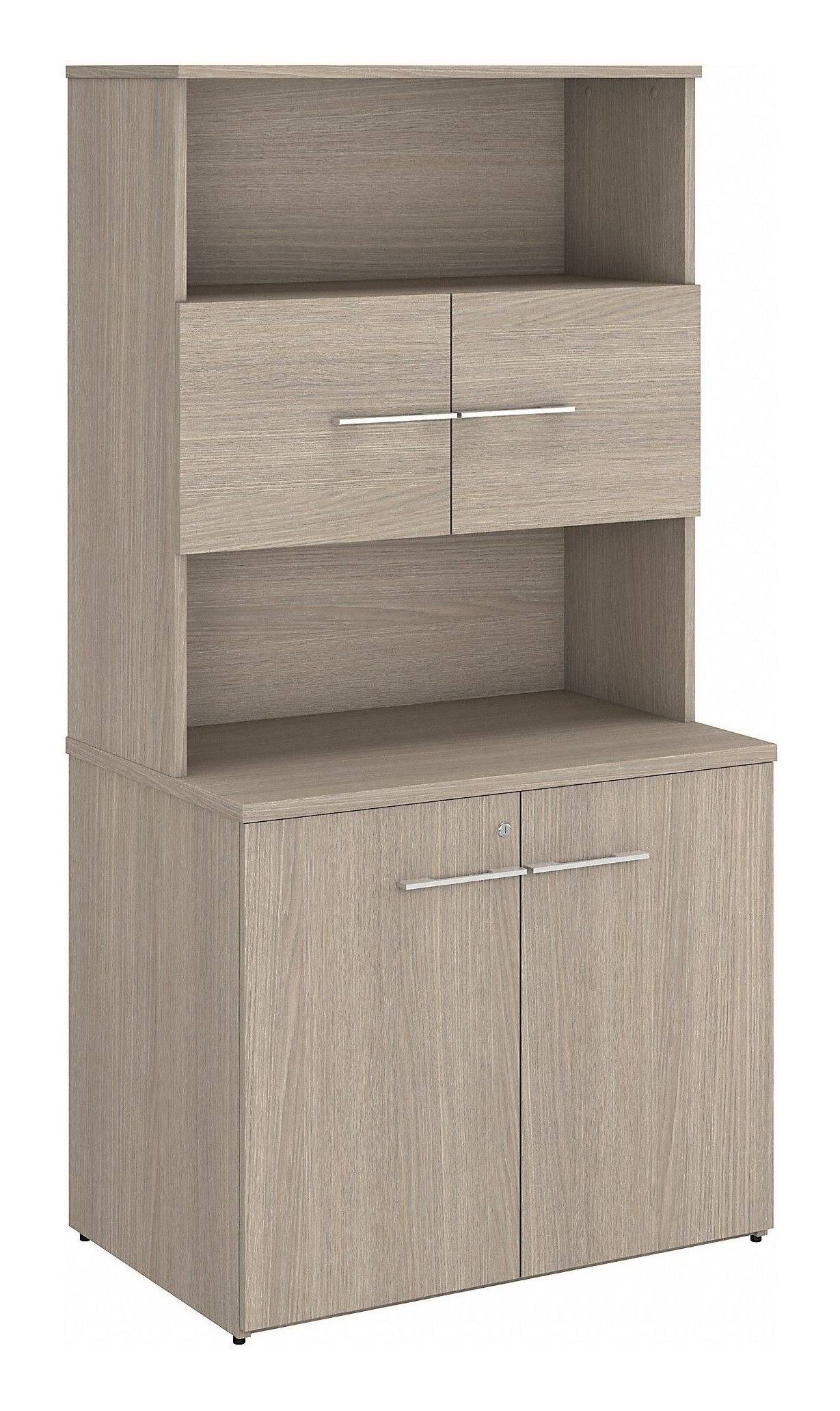 36W Tall Storage Cabinet with Doors and Shelves F60699