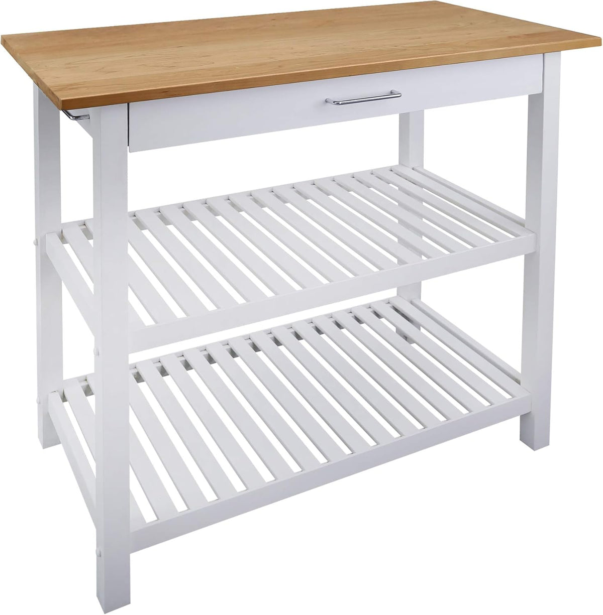 Walnut Kitchen Island with Solid American Hardwood Top U697704