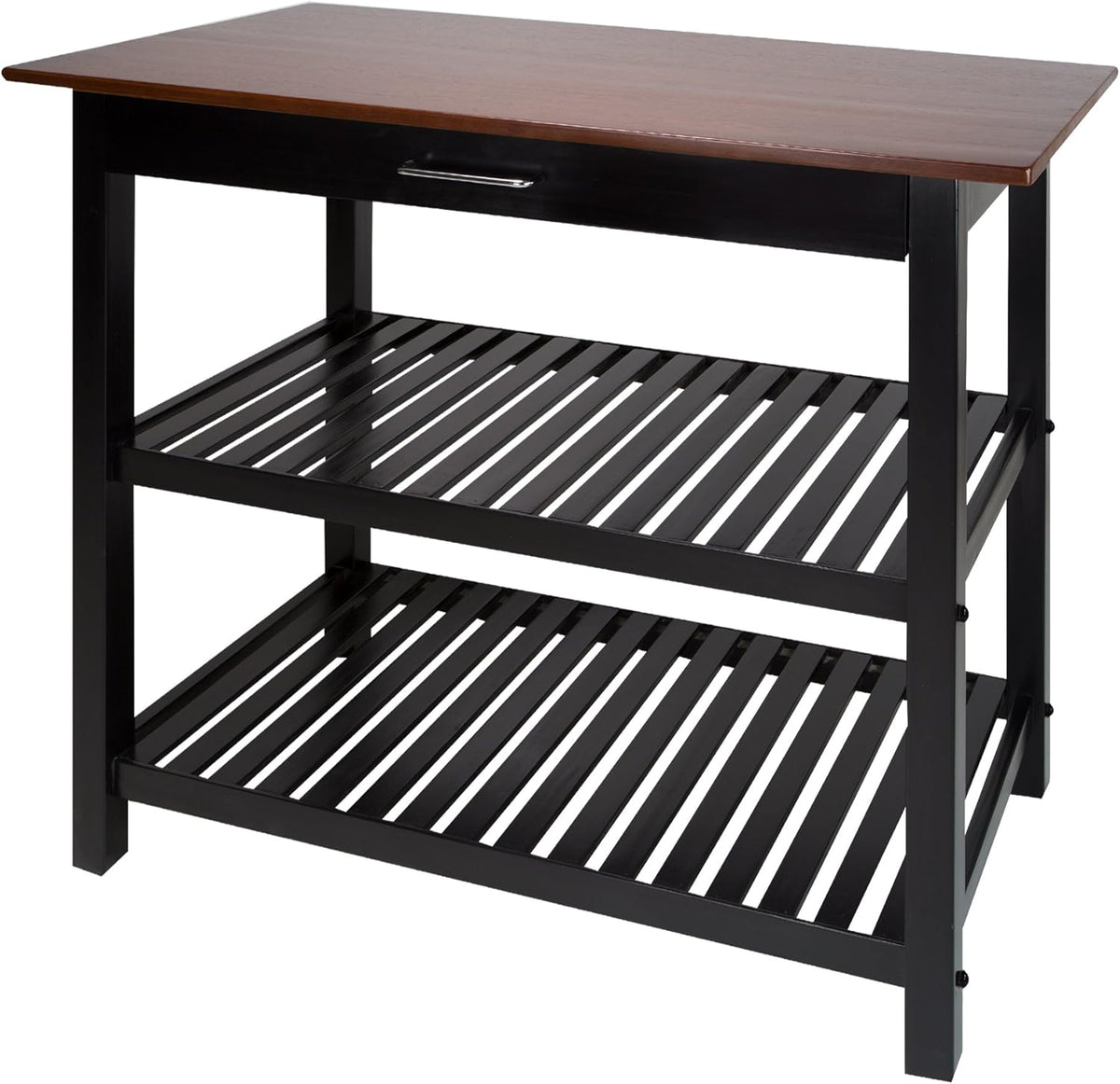 Walnut Kitchen Island with Solid American Hardwood Top U697704