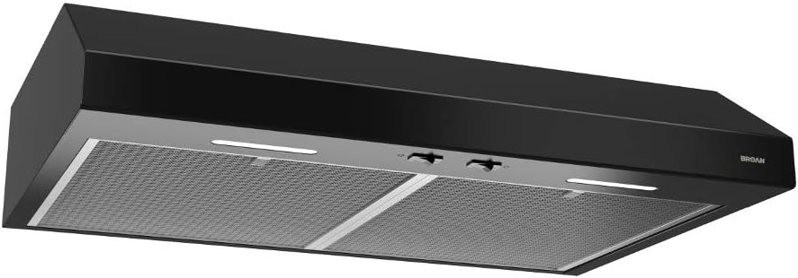 White 30-inch Under Cabinet Range Hood with Exhaust Fan, 250 CFM Q65242