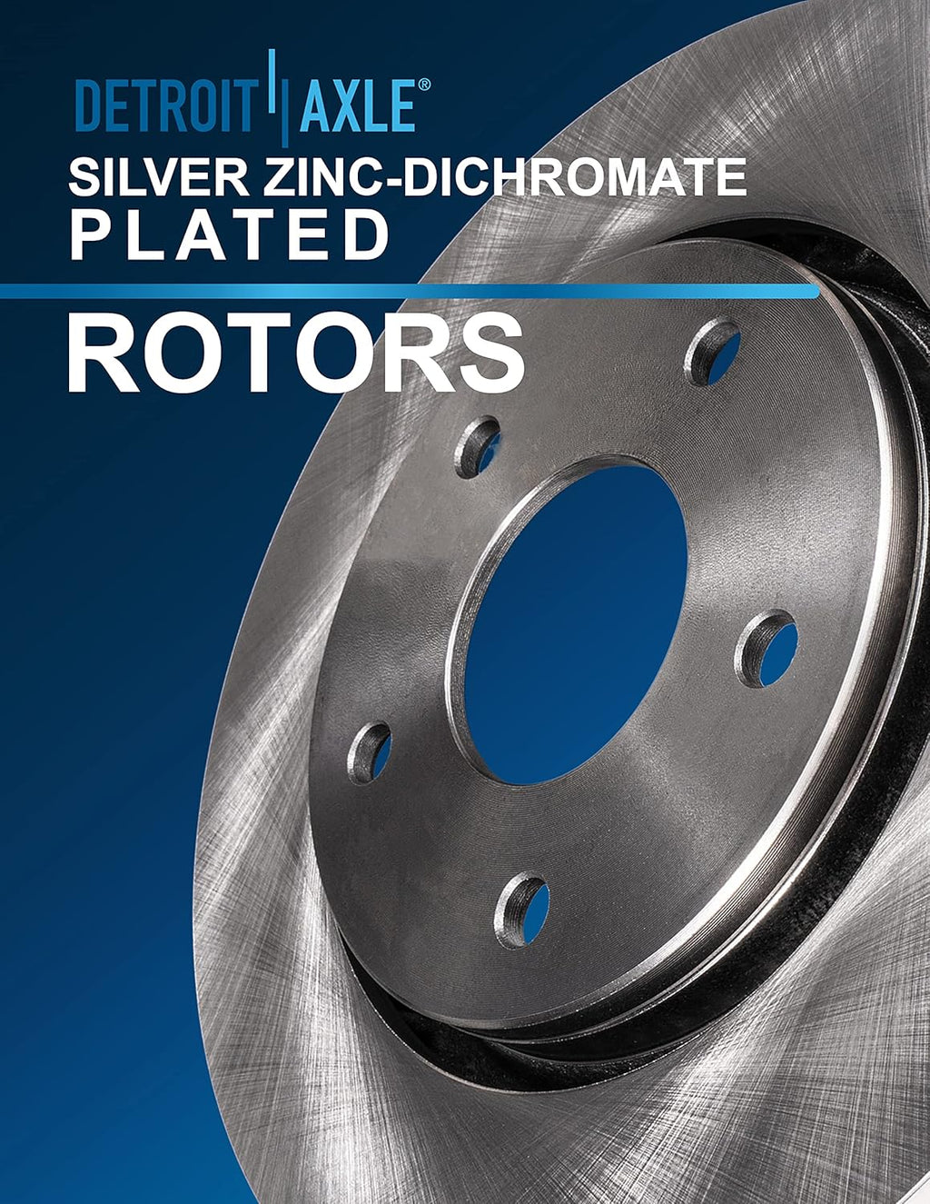Front Disc Rotors + Brake Pads 6pc Set Q1783