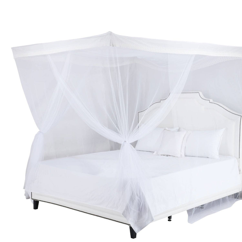 4-Post Hanging Sheer Mosquito Bed Canopy C809