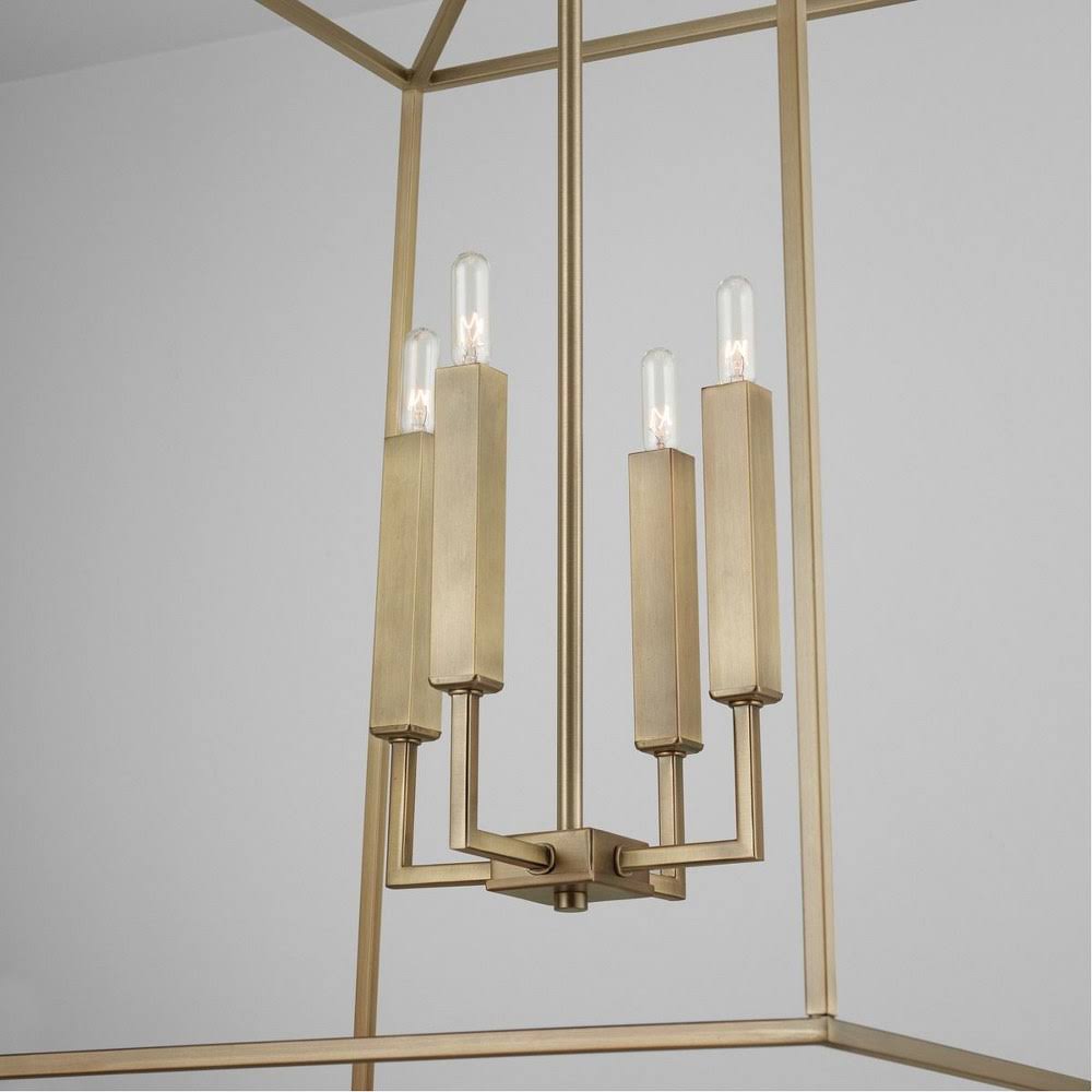Aged Brass 4 Light Foyer V883941