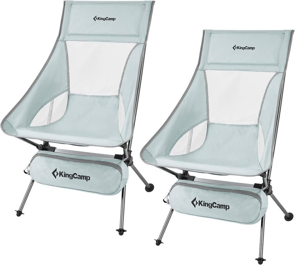 Ultralight High Back Folding Camping Chair with Armrest, 2 Pack, Carry Bag V839523