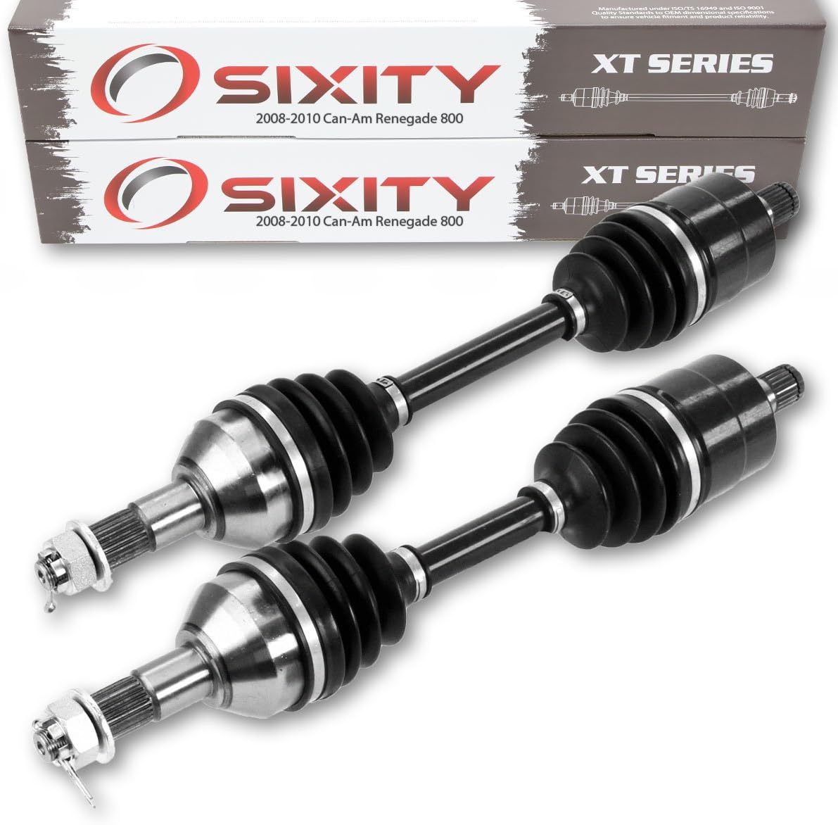 Rear Left Right Axles Pair for Can-Am Renegade 800 4X4 E385
