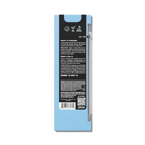 Ten Ultra-pigmented Blue & Purple Metallic Eyeshadow Palette J297344