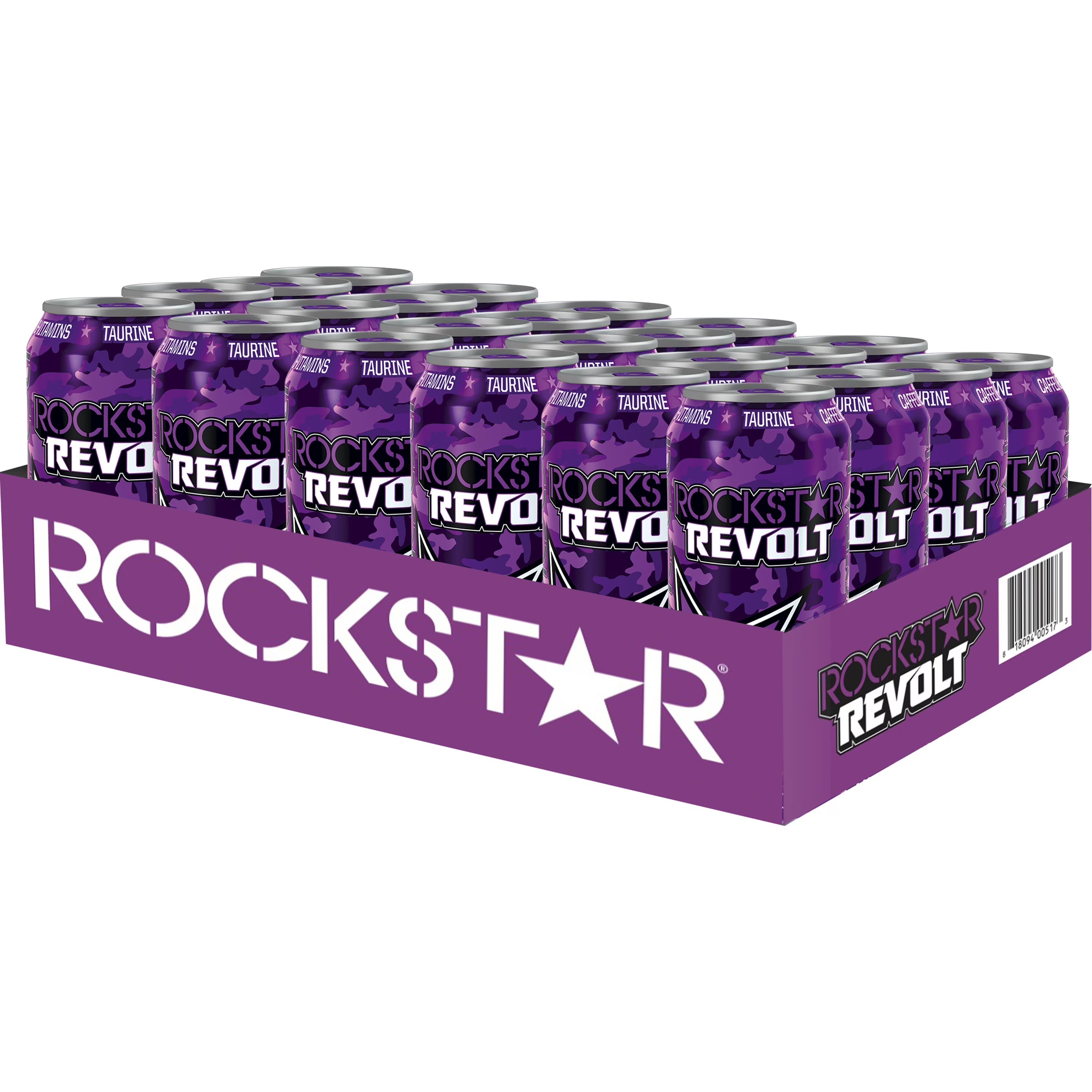 Grape Energy Drink, 16 fl oz, 24 Cans R33693