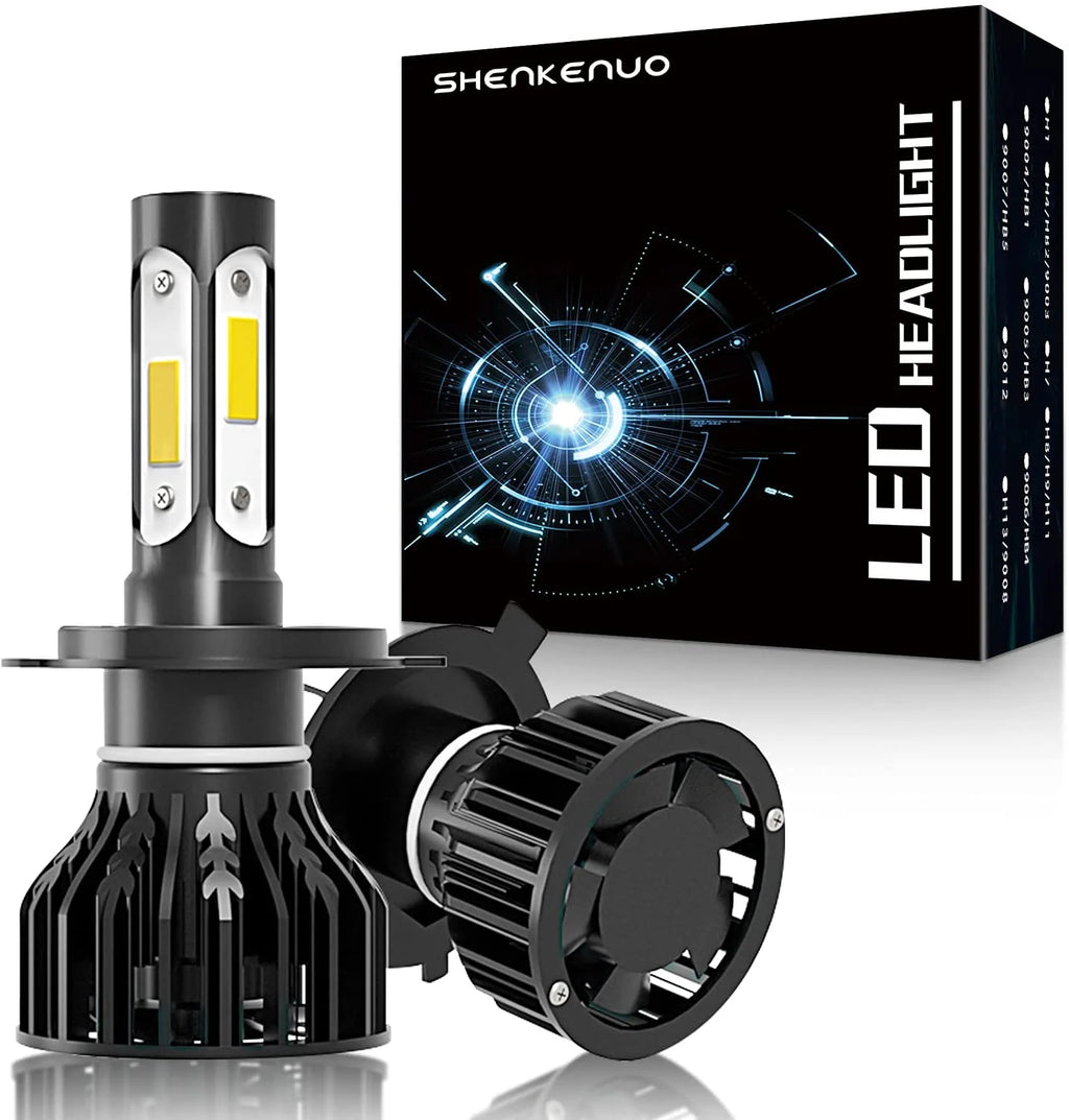 6000K White LED Headlight Bulbs High/Low Beam 2pc V544