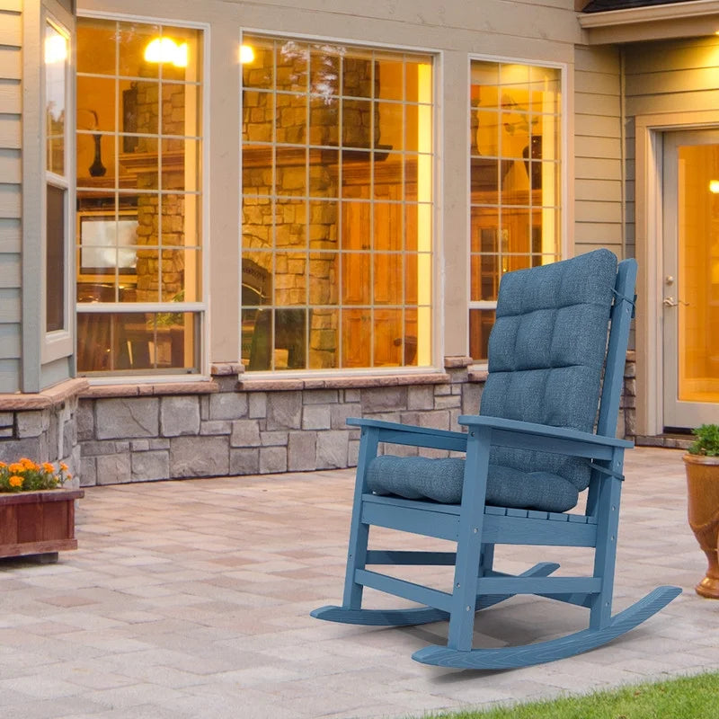 Navy Blue Outdoor Rocking Chair Cushion Y208