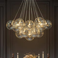 Ribbed Glass Bubble Chandelier G943