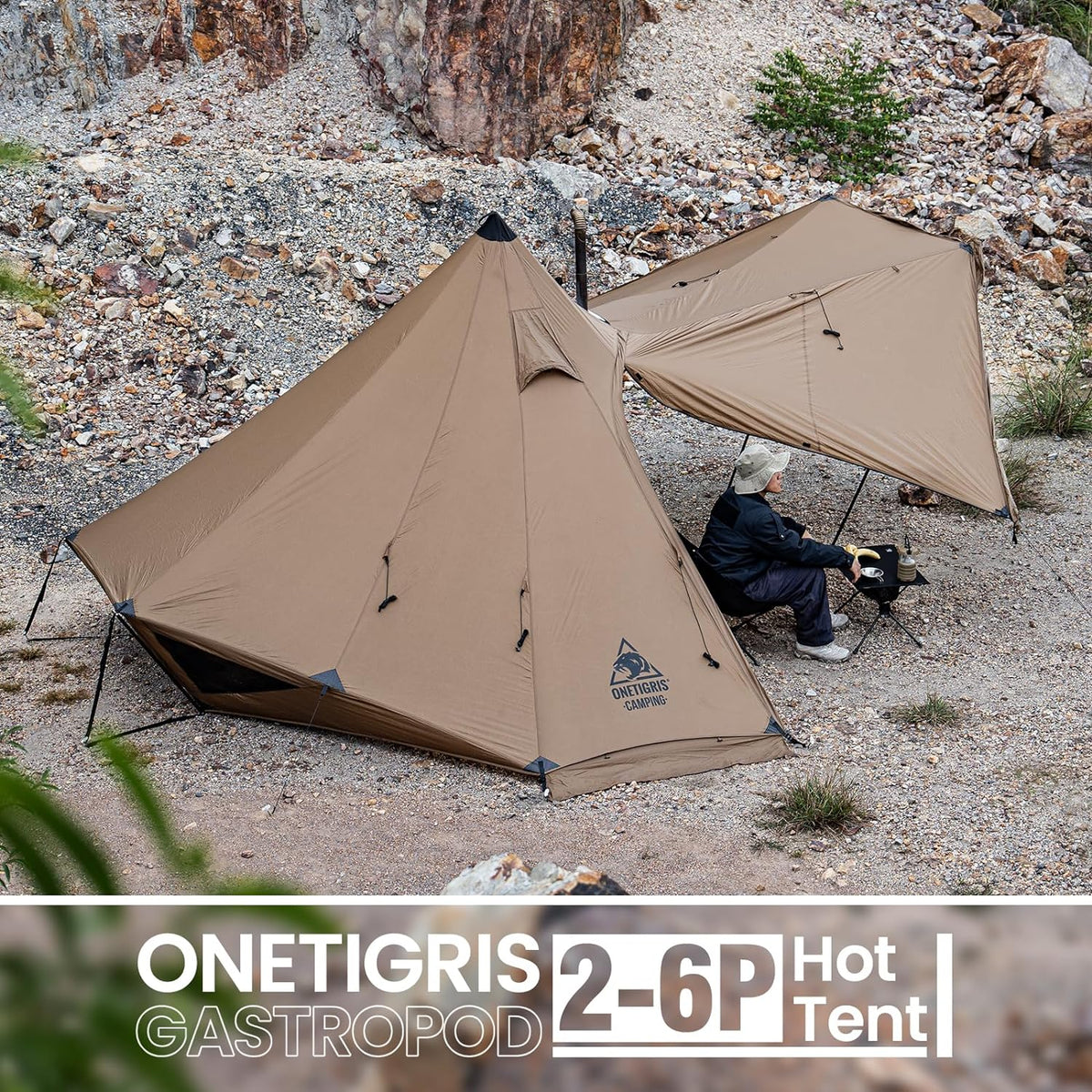 2-6 Person Hot Tent with Stove Jack E68515