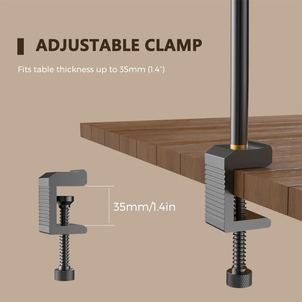 Lightweight Aluminum Alloy Camping Lamp Pole, Collapsible Adjustable Lantern Hanger H901