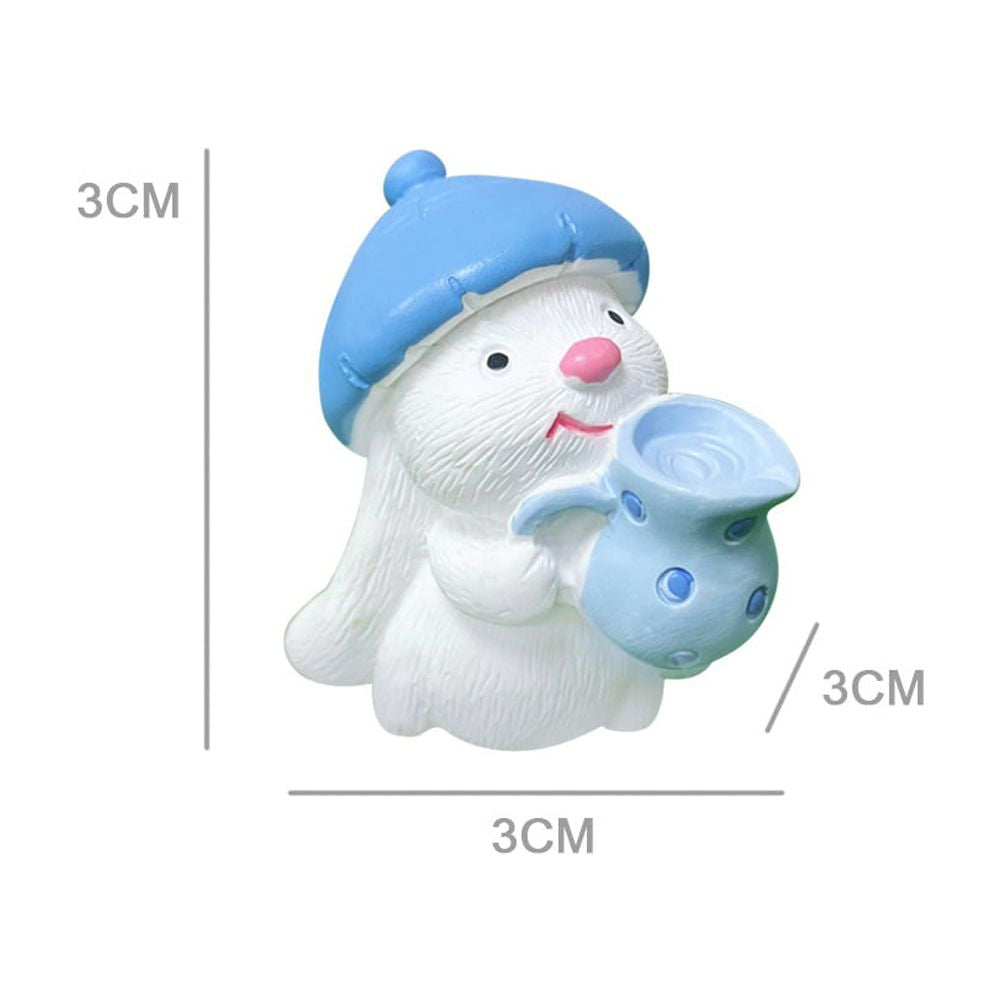 12 Pcs Resin Rabbit Ornament Mini Dollhouse Accessories U7481