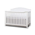 Gray Round Top 4-in-1 Convertible Wooden Crib Q963478