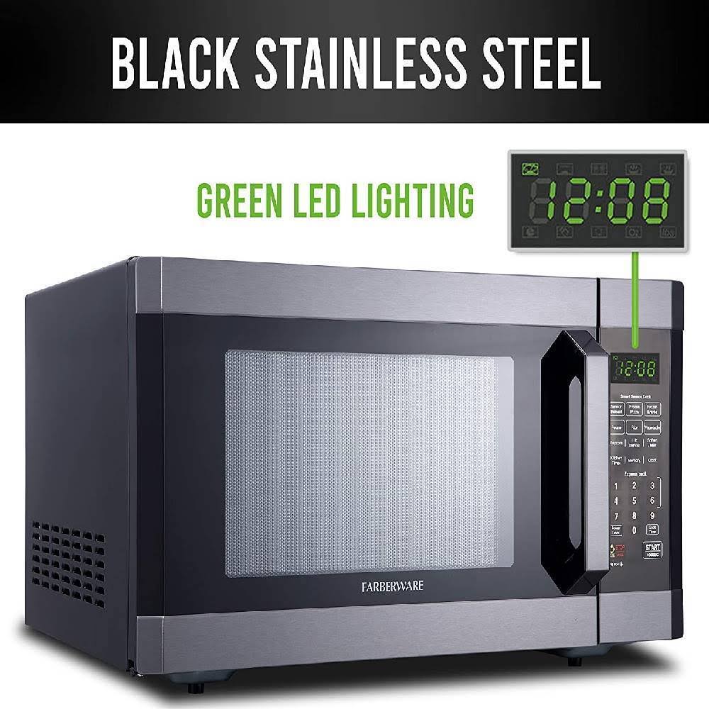 1.2 Cu. ft. 1100-Watt Stainless Steel/Black Microwave Oven Z3941