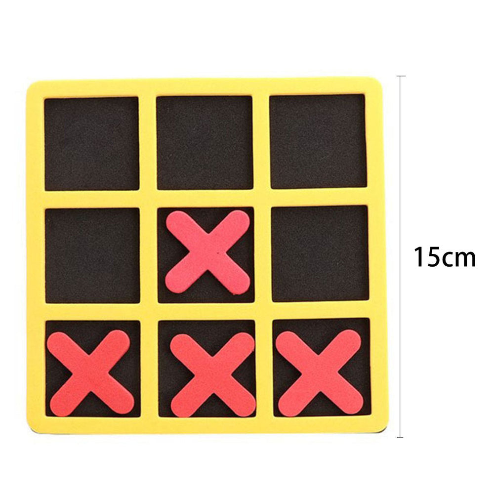 Foam Tic-Tac-Toe Mini Board Game Bright Color Classic Interactive Toy L35153