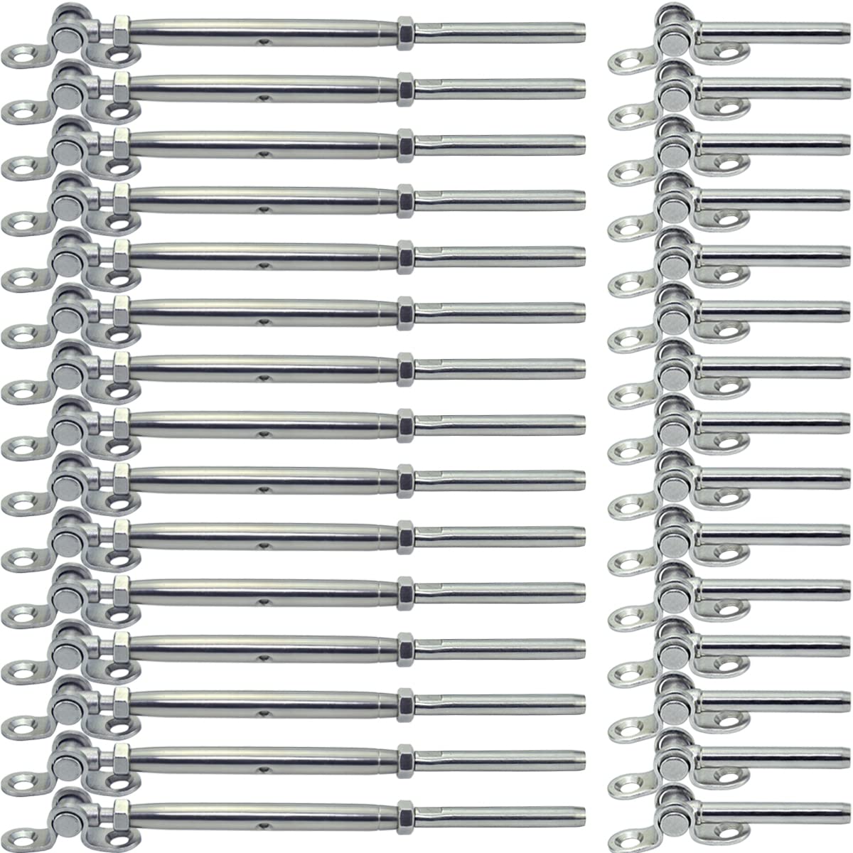 20 Pairs Steel Cable Railing Kit for 3/16 Cable G426