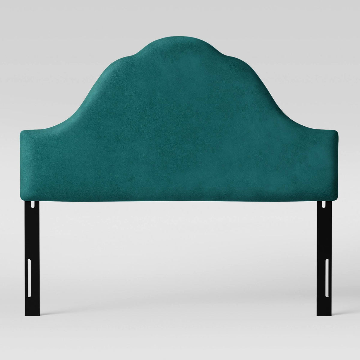 Teal Velvet Arched Headboard M3052