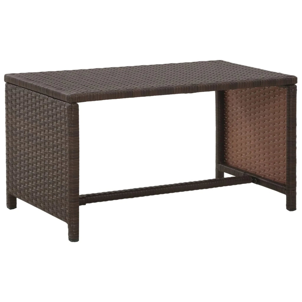 4 Piece Poly Rattan Outdoor Sectional Sofa Set with Coffee Table R578385