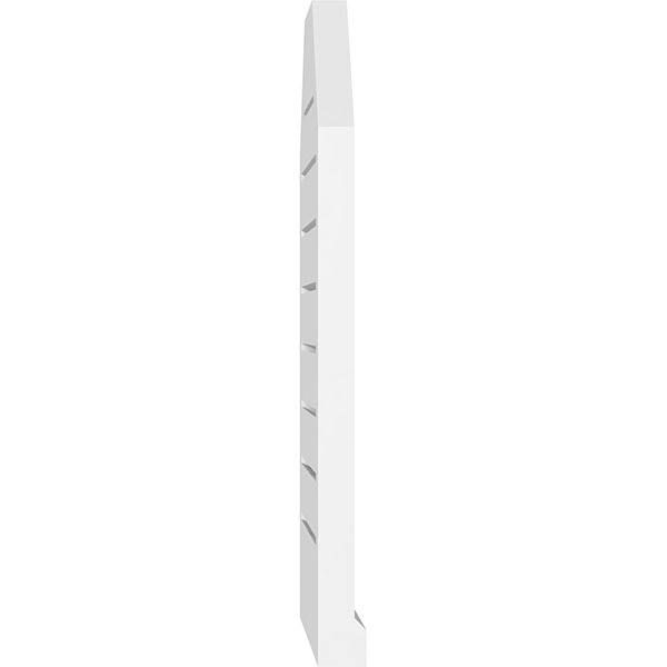 36x22W x 32x22H Octagonal Top Surface Mount PVC Gable Vent Y34960