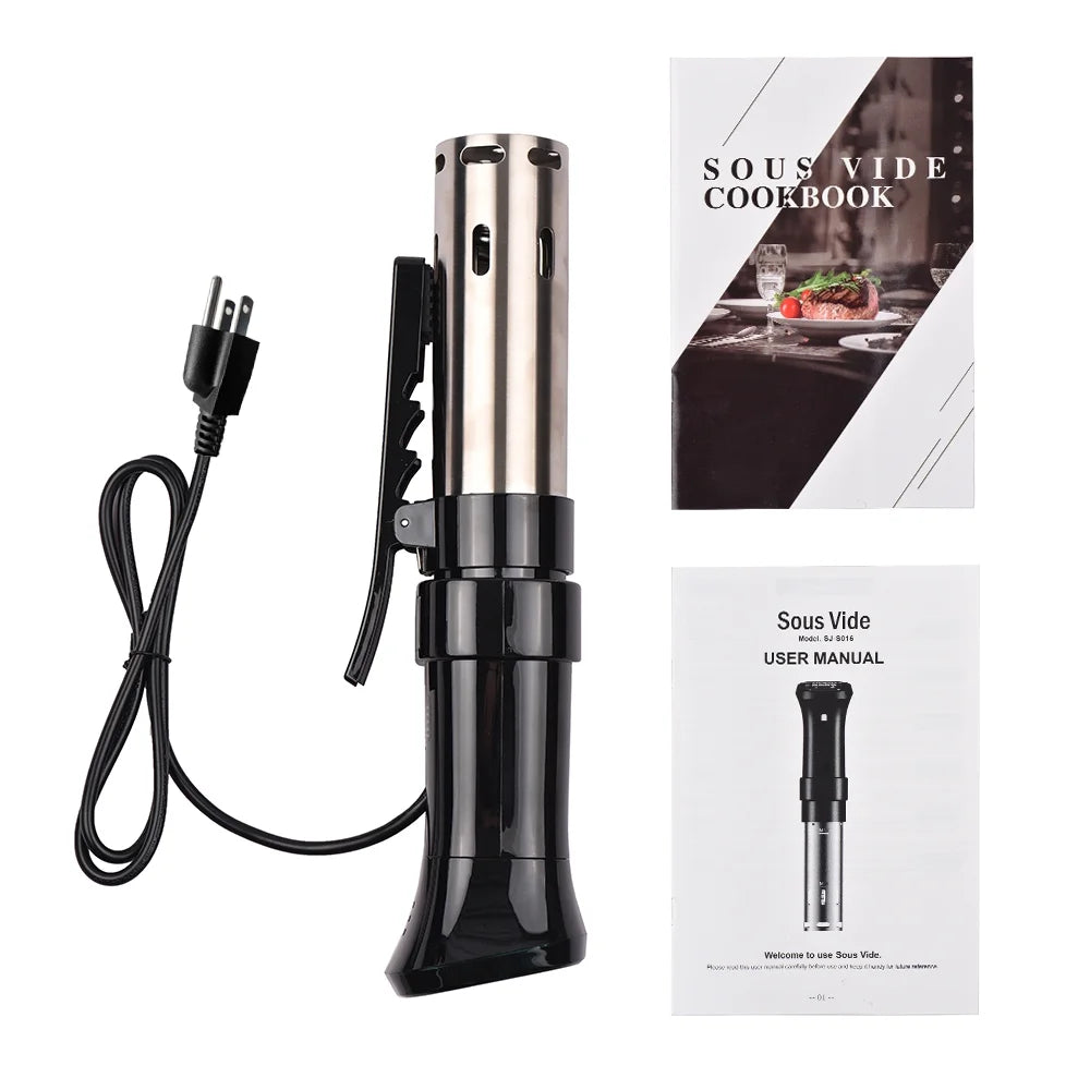 1100W Sous Vide Cooker Waterproof with Accurate Time Control Display Screen E51387