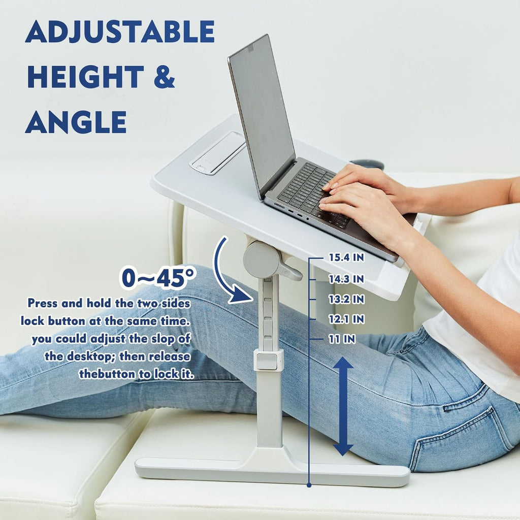 Grey Adjustable Lap Desk with Led Light M756