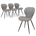 Upholstered Dining Chairs Set of 2 with Curved Backrest K577795