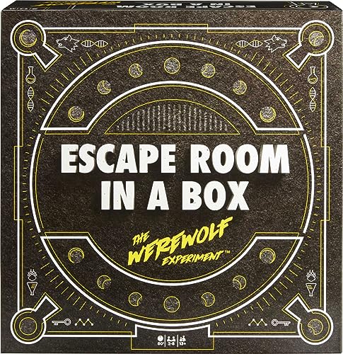 Escape Room in a Box The Werewolf Experiment, Group Game with 19 2D and 3D Puzzles O828073