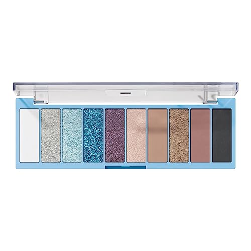 Ten Ultra-pigmented Blue & Purple Metallic Eyeshadow Palette J297344