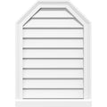 36x22W x 32x22H Octagonal Top Surface Mount PVC Gable Vent Y34960