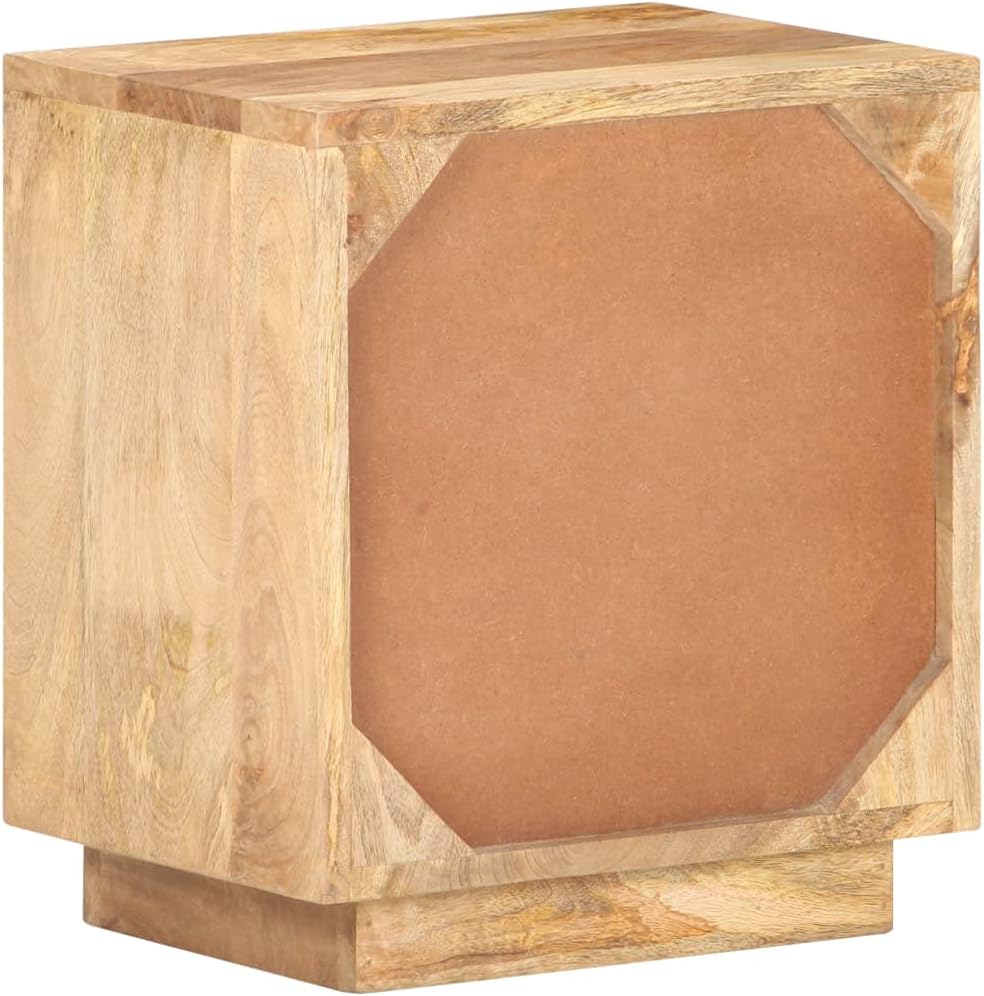 Solid Mango Wood Bedside Cabinet L7775