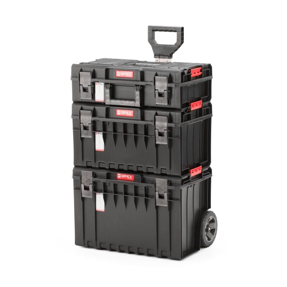 Black Plastic Wheels Lockable Tool Box Cart T404