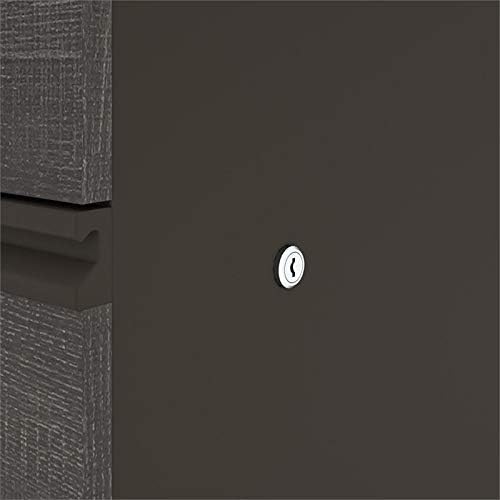 3 Drawer File Cabinet in Bark Gray and Slate A3190