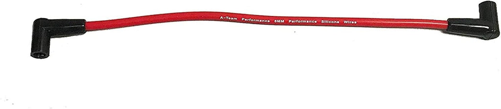 Red 8.0mm Spark Plug Wires & 45K Volt Coil Distributor W396