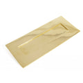 Small Cast Letter Plate - Polished Brass B251538