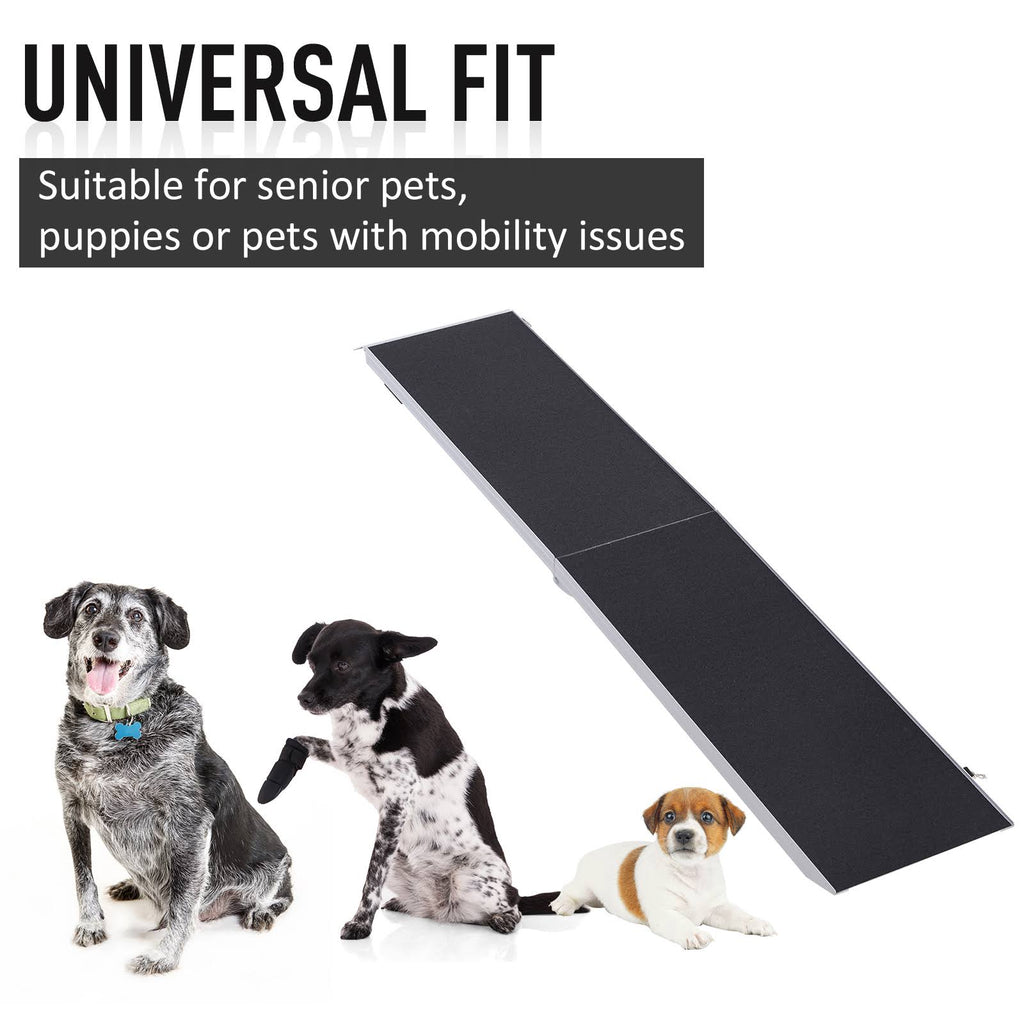 Portable Bi-Fold Pet Ramp for Large Dogs Car Truck SUV N7839