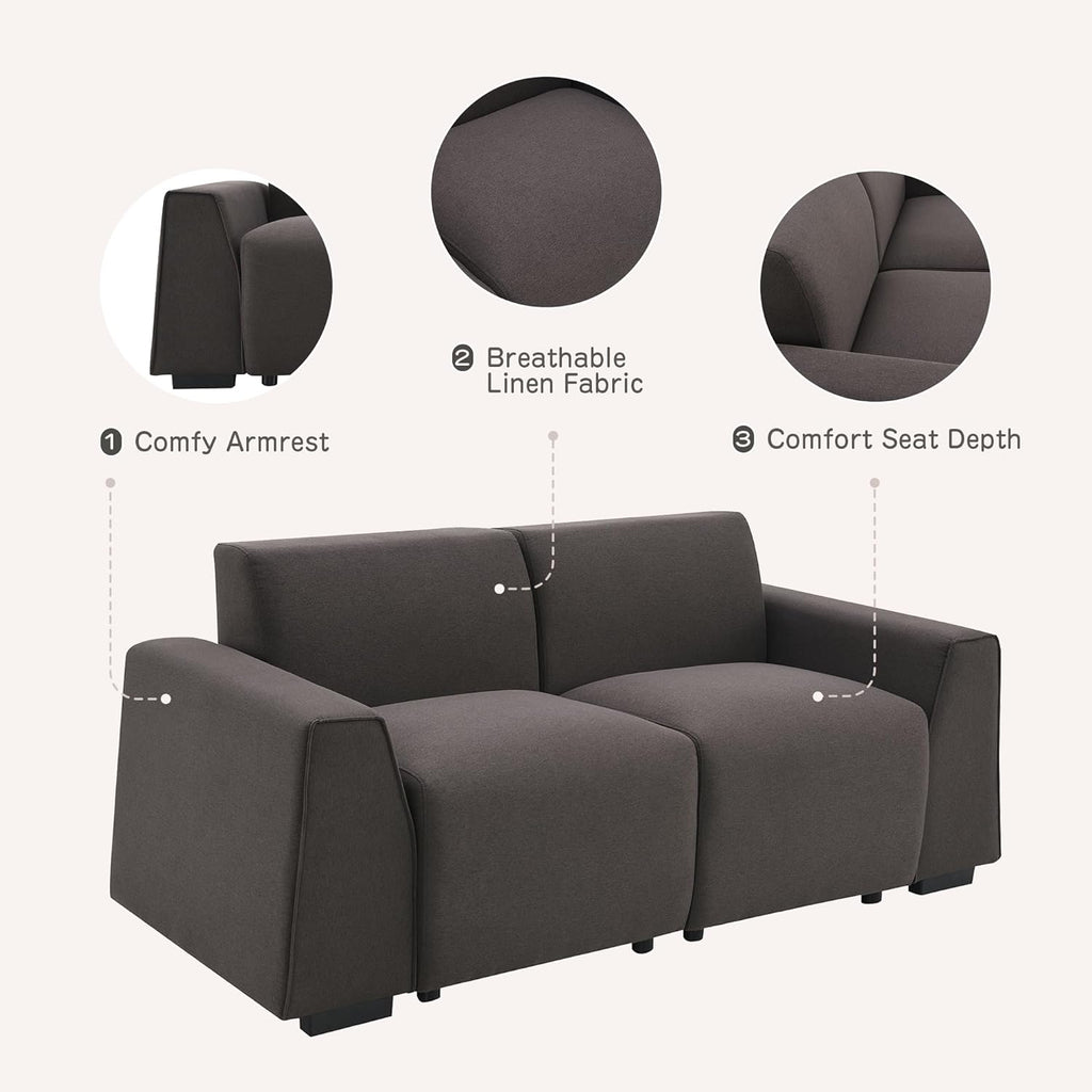 3 Seater Upholstered Sofa Couch P77316