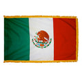 3ft. x 5ft. Mexico Flag with Side Pole Sleeve and Fringe A371
