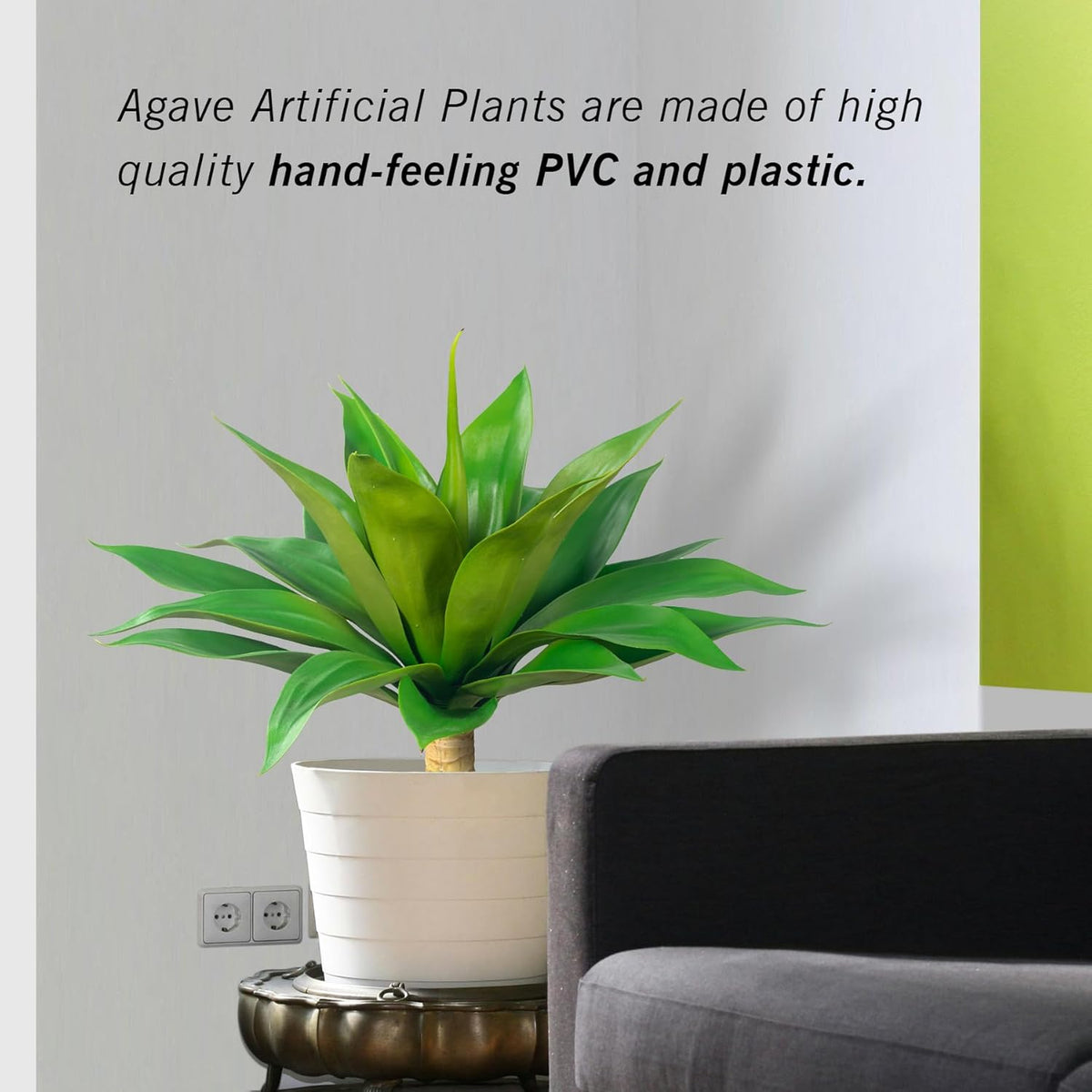 2 Pack 28" UV Resistant Artificial Agave Plants A5478